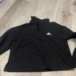 Black adidas zip up